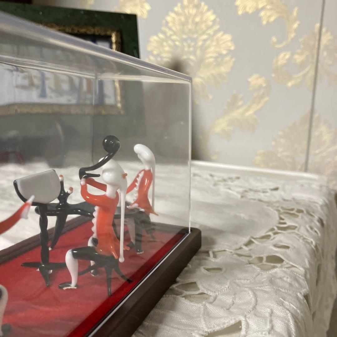 ベネチアンガラス製音楽家フィギュアセット