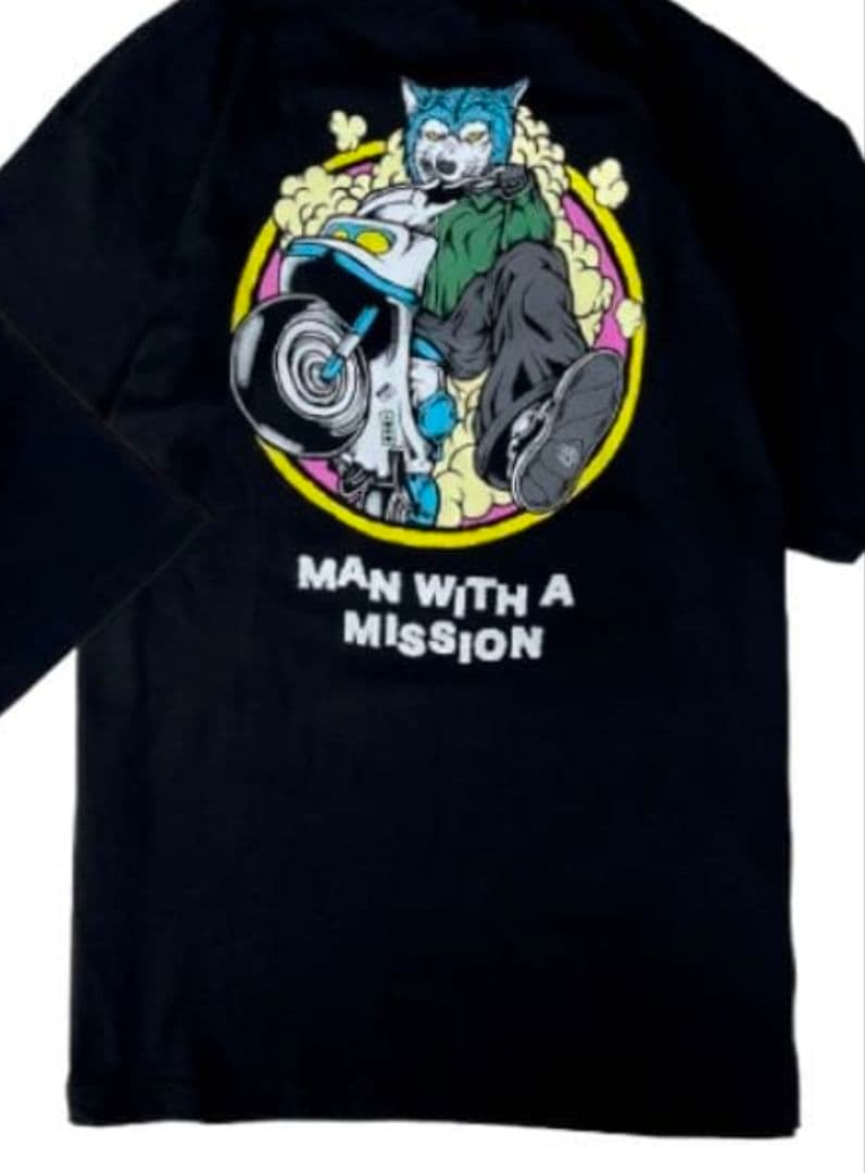 マンウィズ ウィリーTシャツ(黒) Lサイズ +一番くじチャームセット