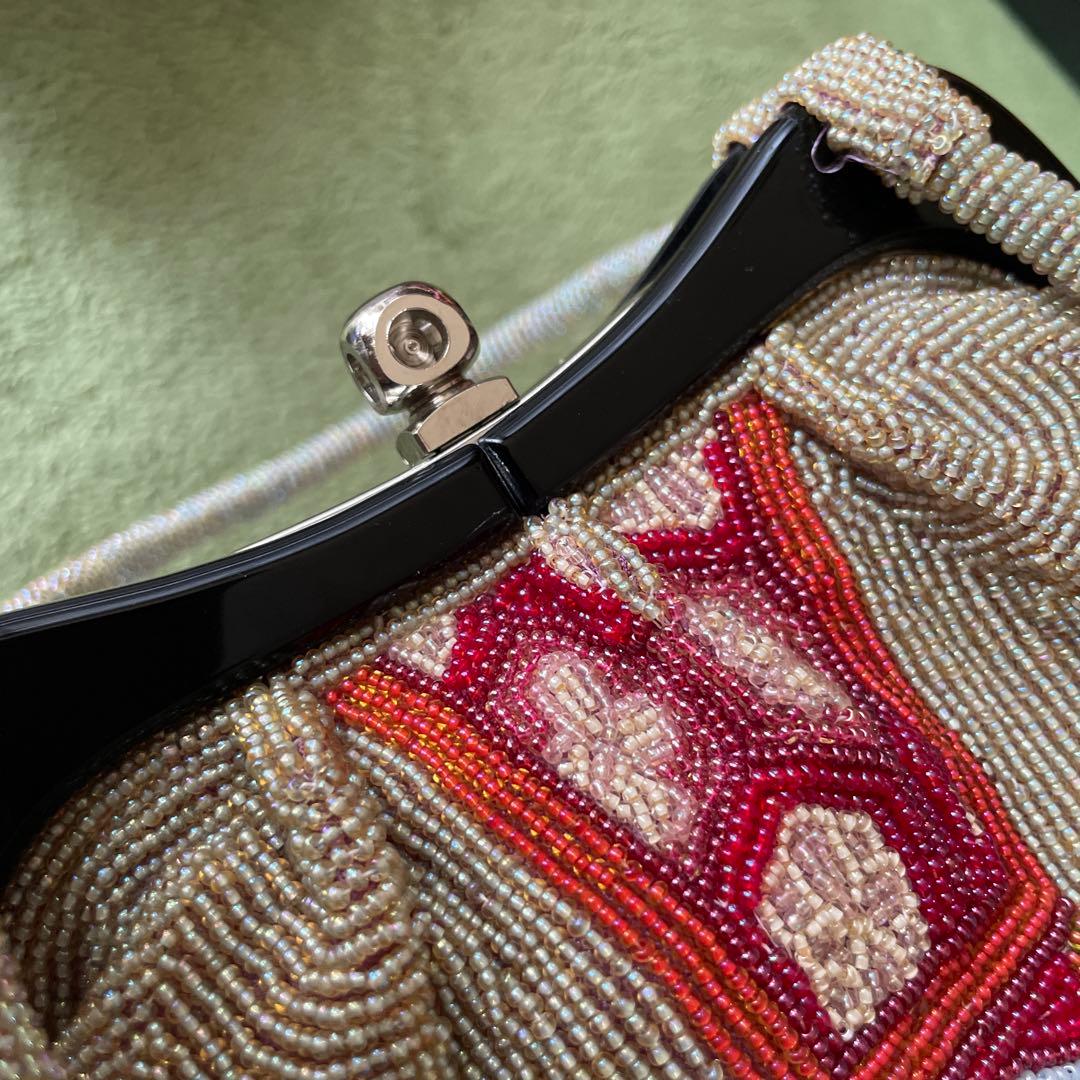 一点物 総ビジュー ビーズ バッグ ヴィンテージ アンティーク 和装 小物