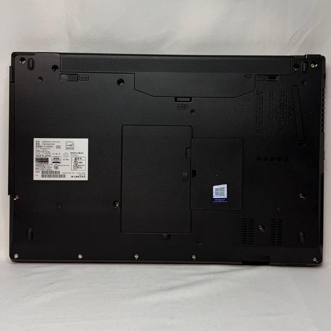 極美品 LIFEBOOK A7510 10世代 i5 16GB フルHD DVD