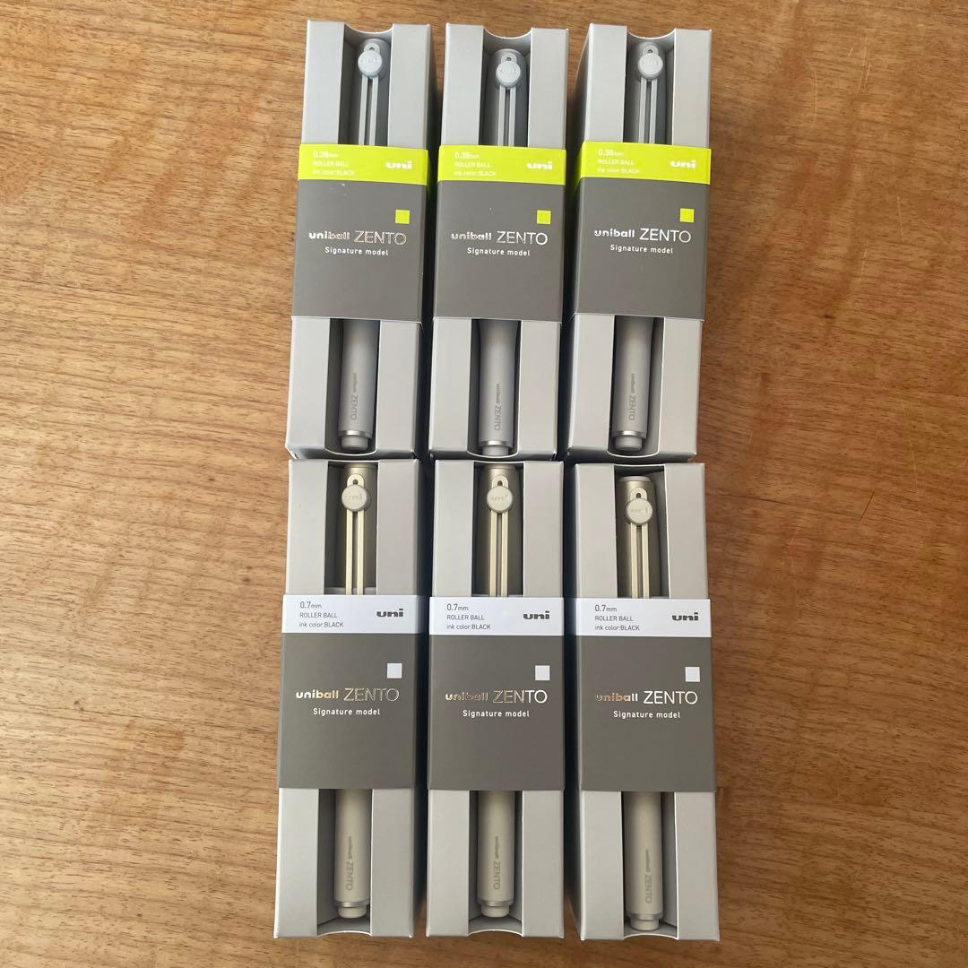 【6本】ユニボールゼント　シグニチャーモデル　ZENTO シャンパンゴールド