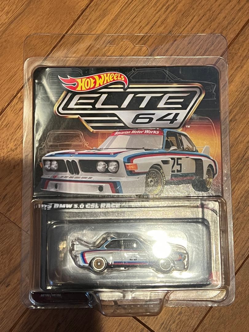 ミニカー Hot Wheels Elite 64 1975 BMW 3.0 CSLRace