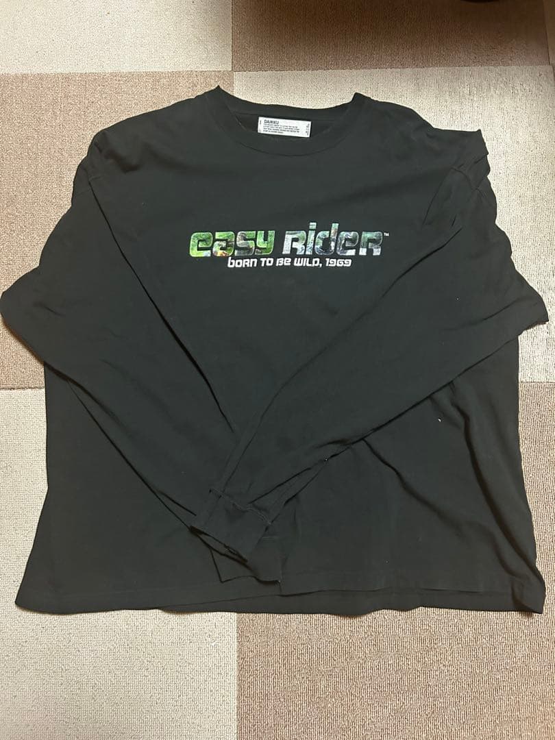 ＇easy Rider＇ Embroidery&Print Tee