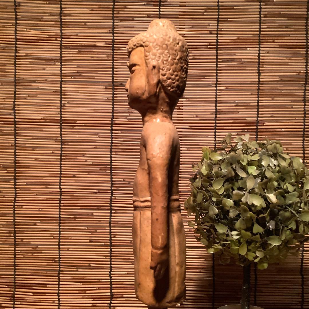 古玩・明治期「釈迦誕生仏」天上天下唯我独尊・諸行無常・一切皆苦・寺院仏閣・素焼