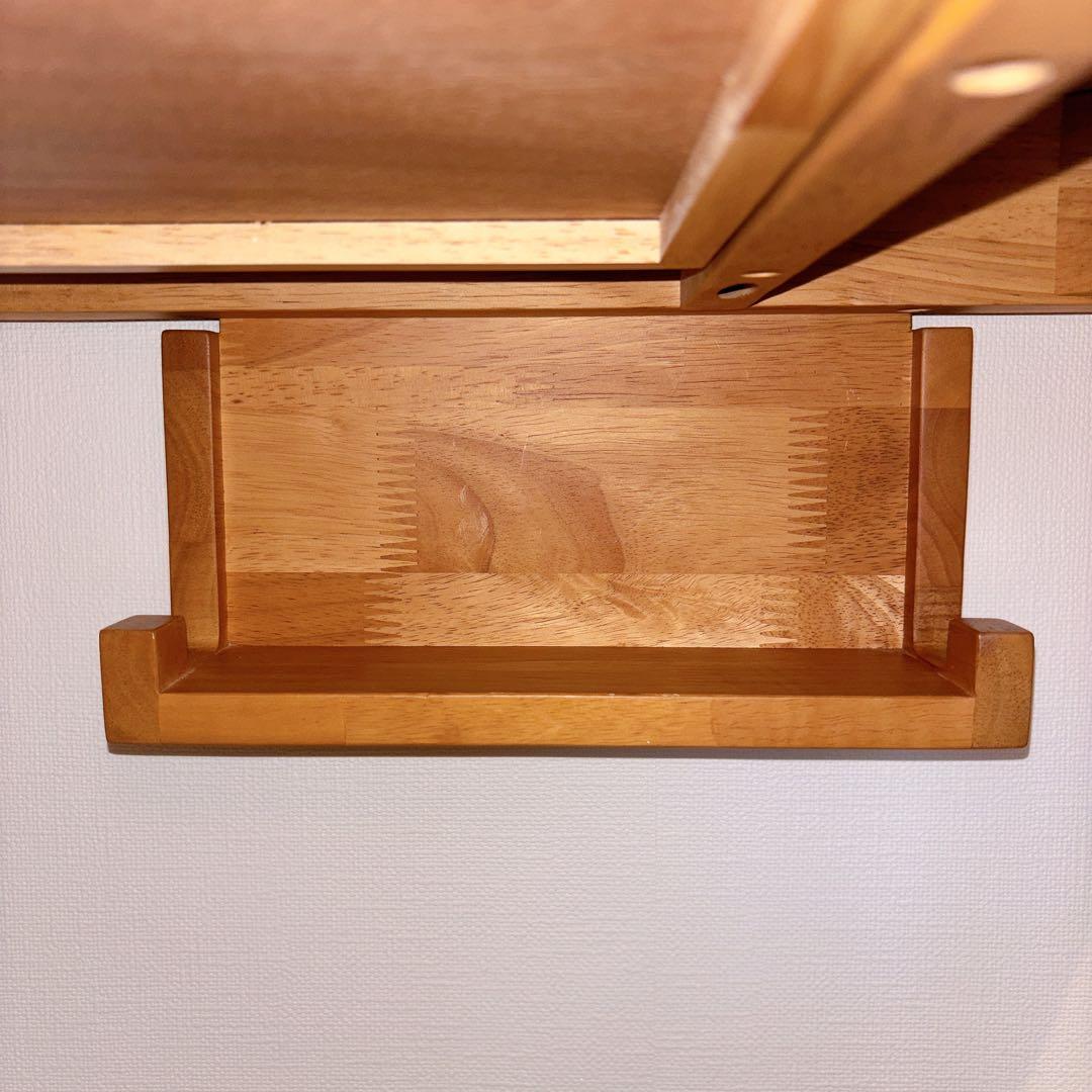 【美品】ベルメゾン パソコンデスク 木製 ナチュラル 学習机 120×50 cm