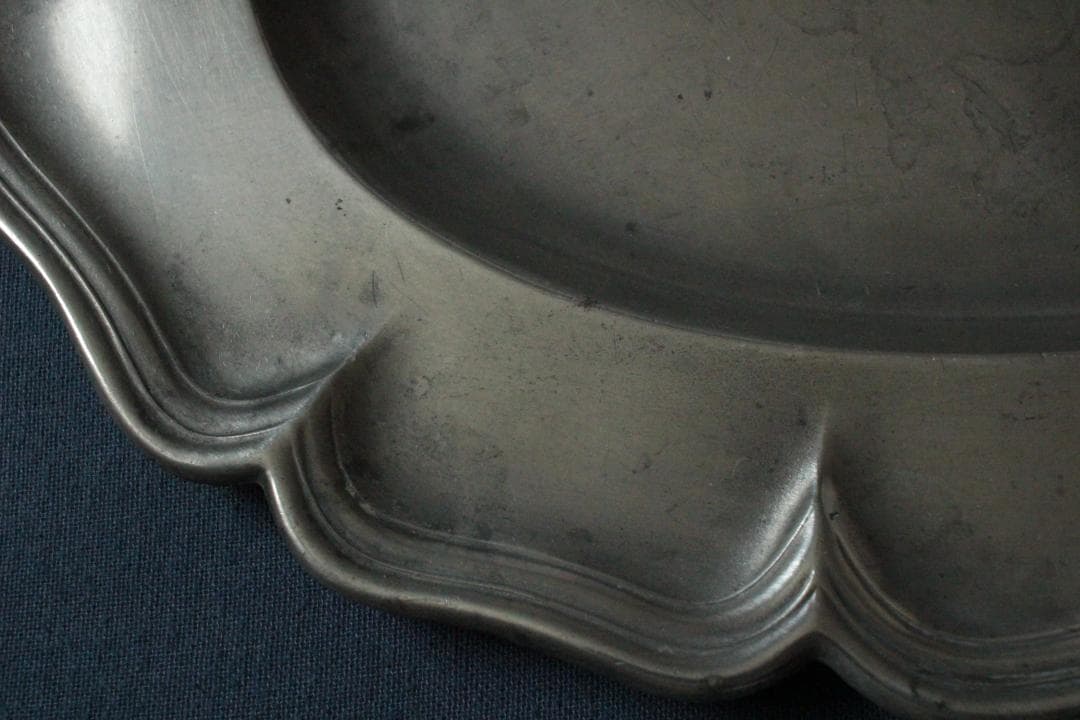 エタンオーバルプレート大/フランスアンティークアクセサリートレイ