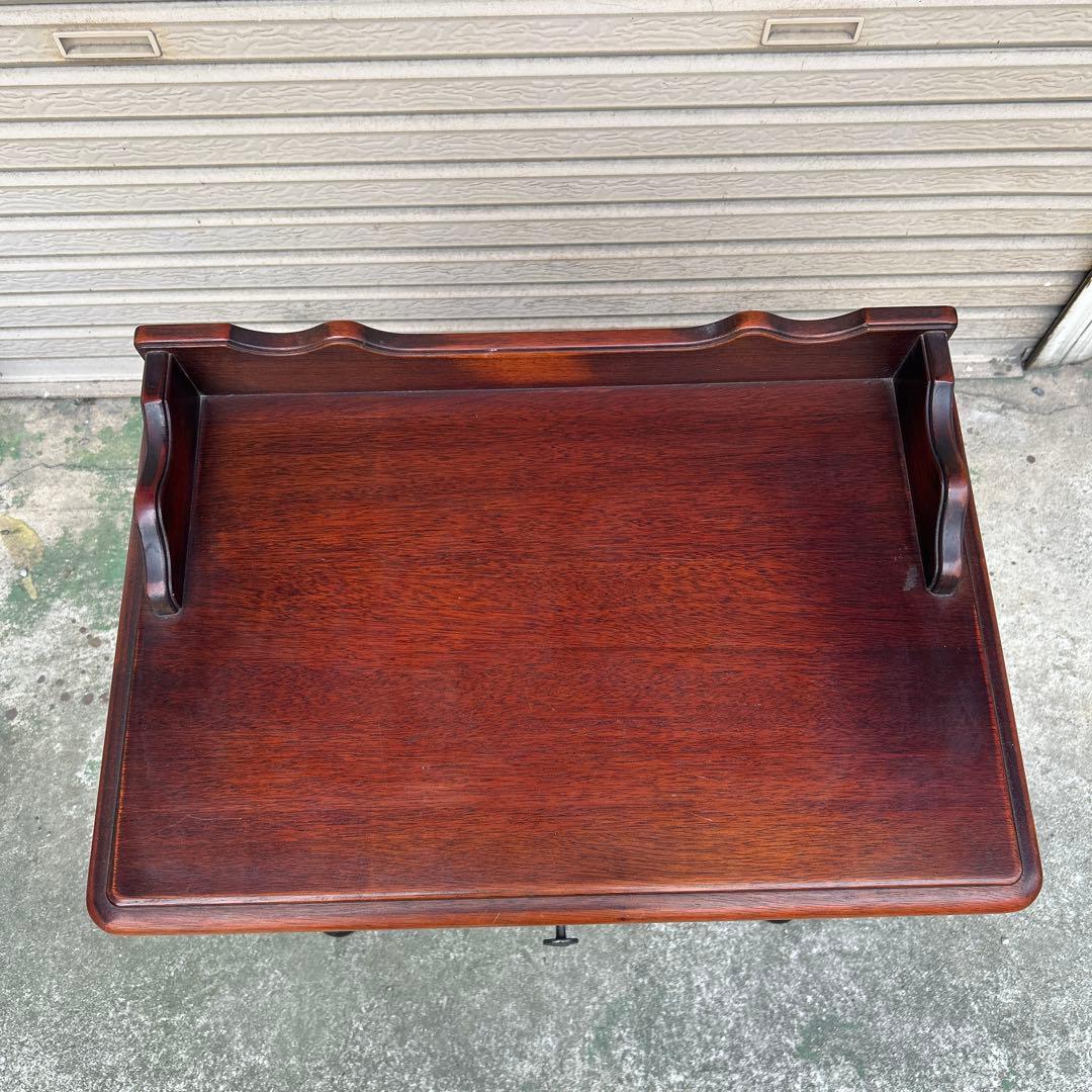 ヴィンテージ　オールドカリモク　コロニアル　電話台　花台　サイドテーブル