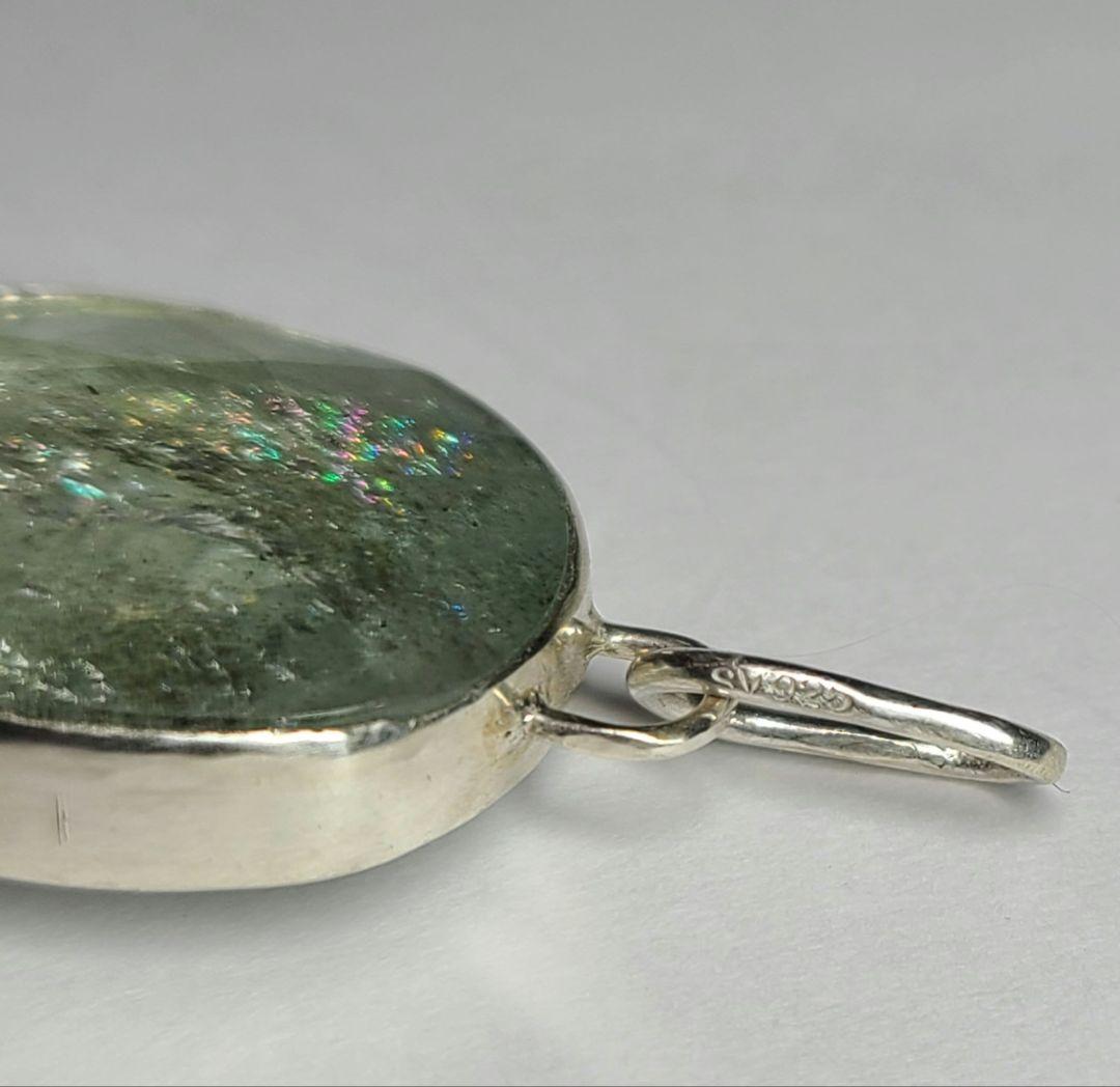 リツプラネタリウムのようなインクル★非加熱アクアマリン★ペンダントオーダー