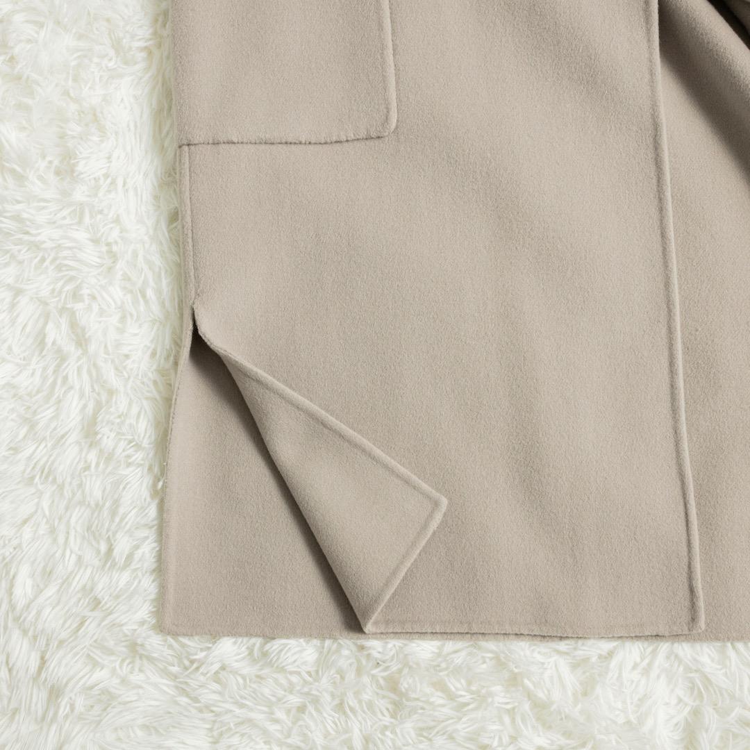 SLOBE IENA HAMILTONダブルフェイスウールロングコート ベージュ