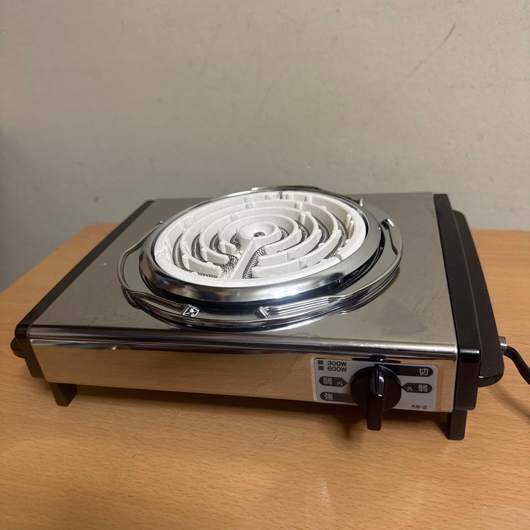 電気コンロ ステンレススチール 300W/600W KB-2