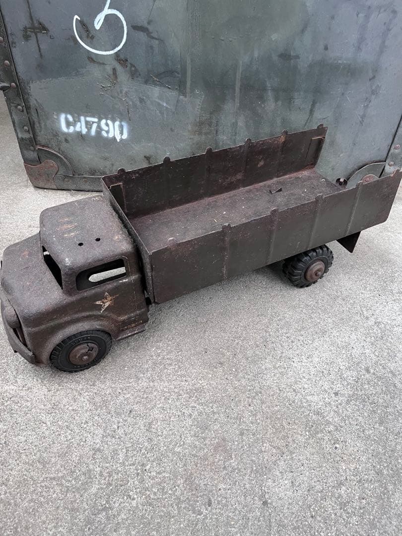 【antique】50'sミリタリー トイトラック TOY ブリキ