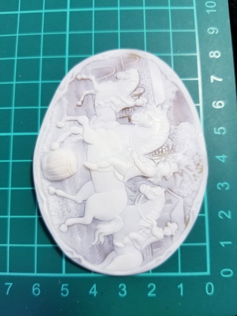 KS-981【フェルディナンド・イトリ】作　天然シェルカメオルース