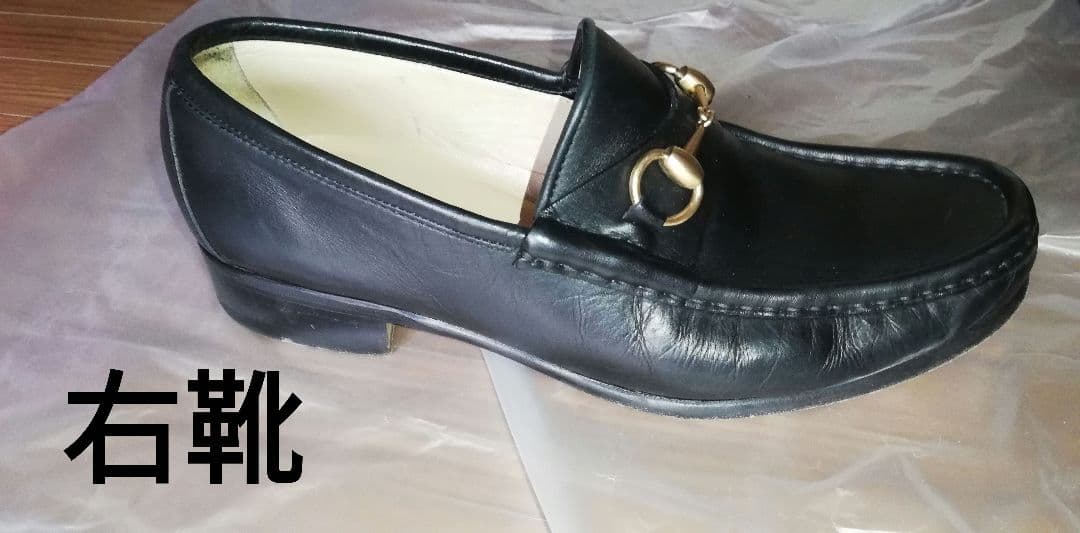 グッチ GUCCI 化粧箱袋付き ホースビットモカシン 約25.5cm 革靴