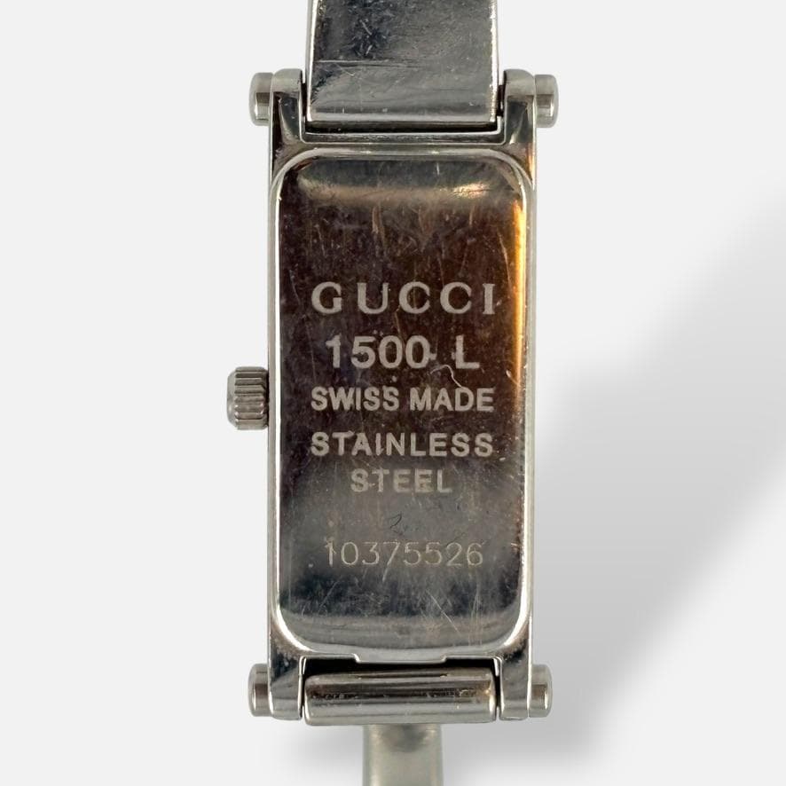 希少✨GUCCI 1500L シルバー バングルウォッチ 腕時計 レディース