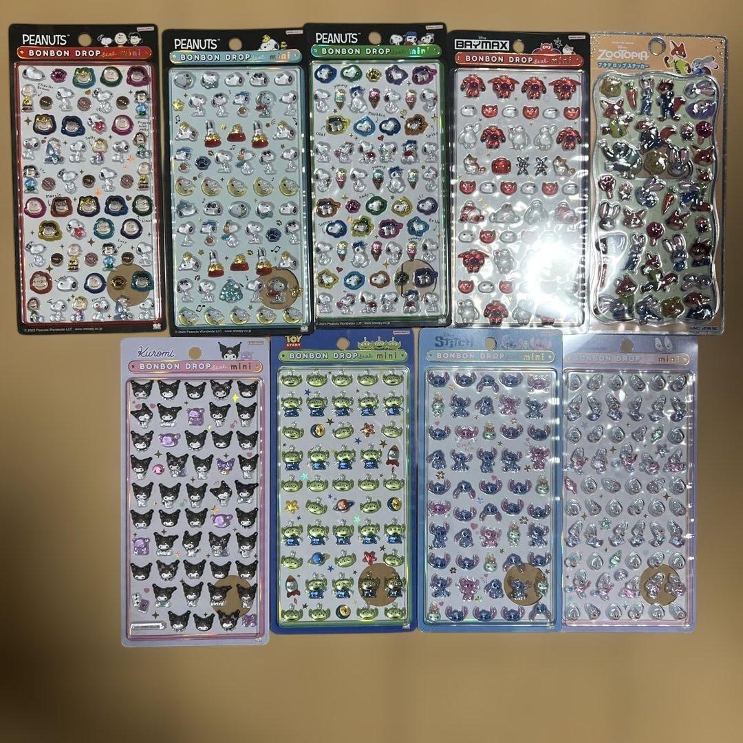 ボンボンドロップシール　9set