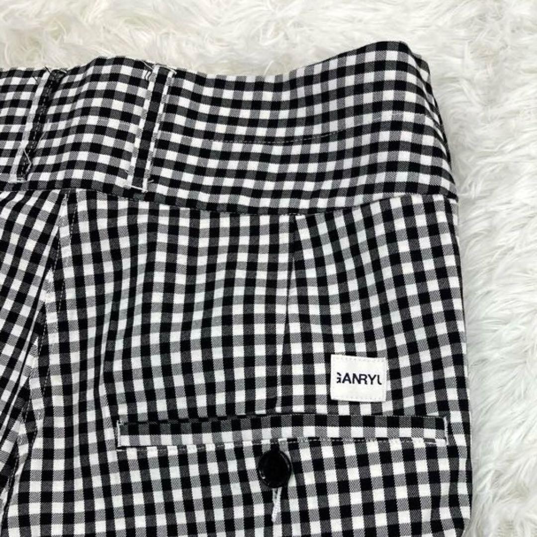 【美品】ガンリュウ・サルエルパンツ・ショートパンツ・ギンガムチェック・14SS