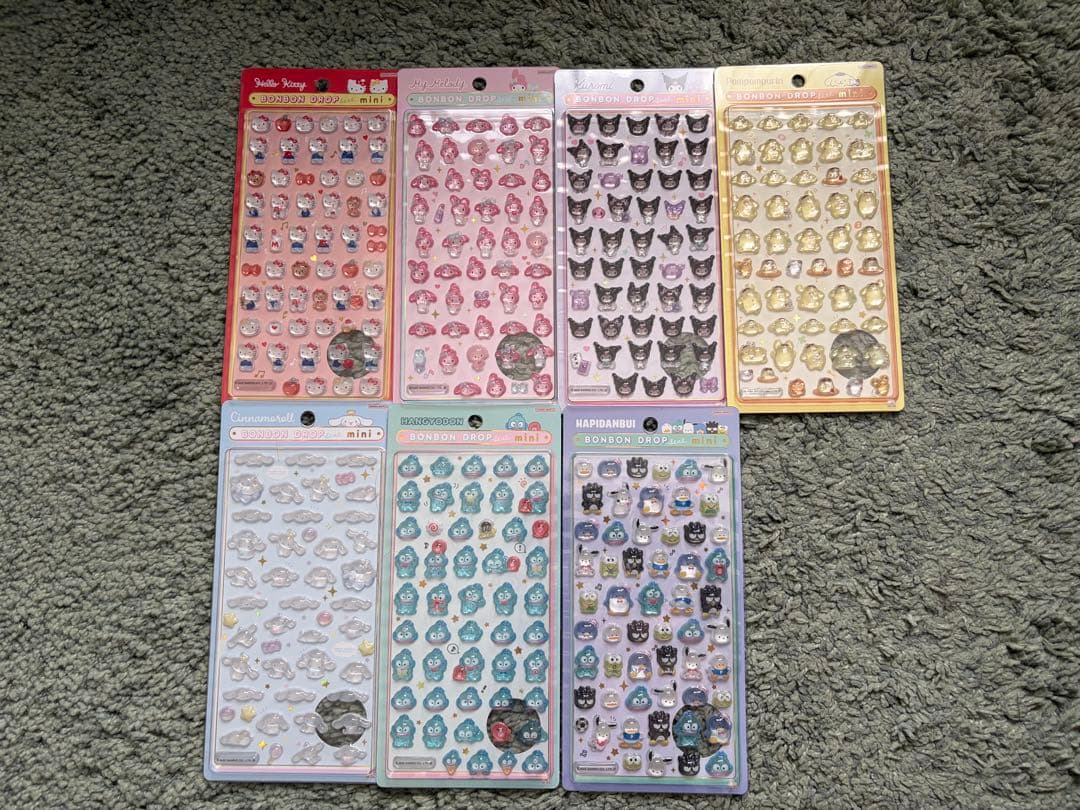 ボンボンドロップシール　ミニ　7種