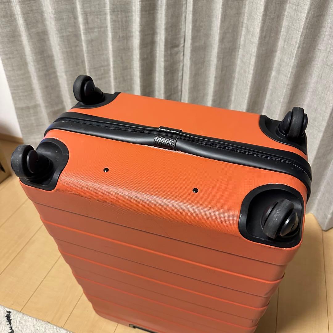 無印良品　キャリーケース　60L オレンジ系　大容量