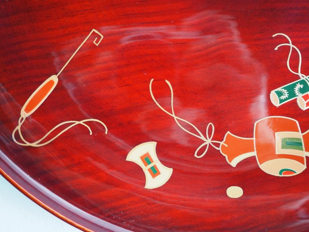 5代川端近左造『宝尽松溜青海盆』（共箱）