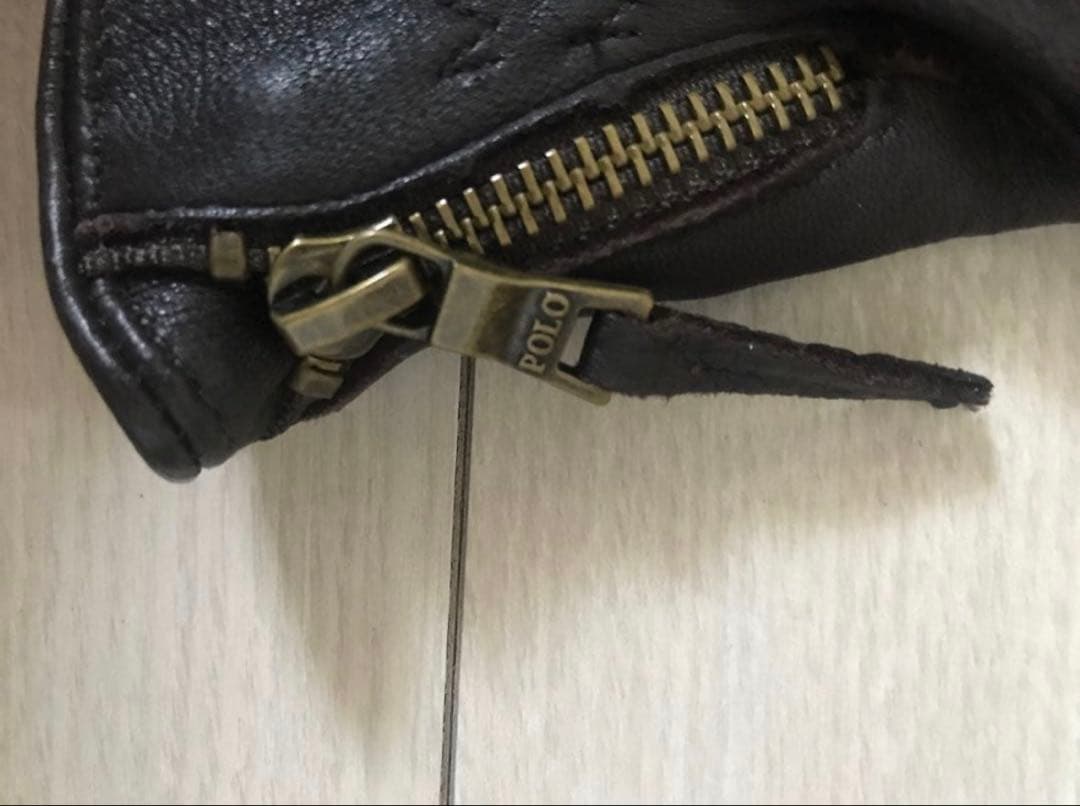 ポロラルフローレン　polo Ralph Lauren レザー　カシミヤ　手袋