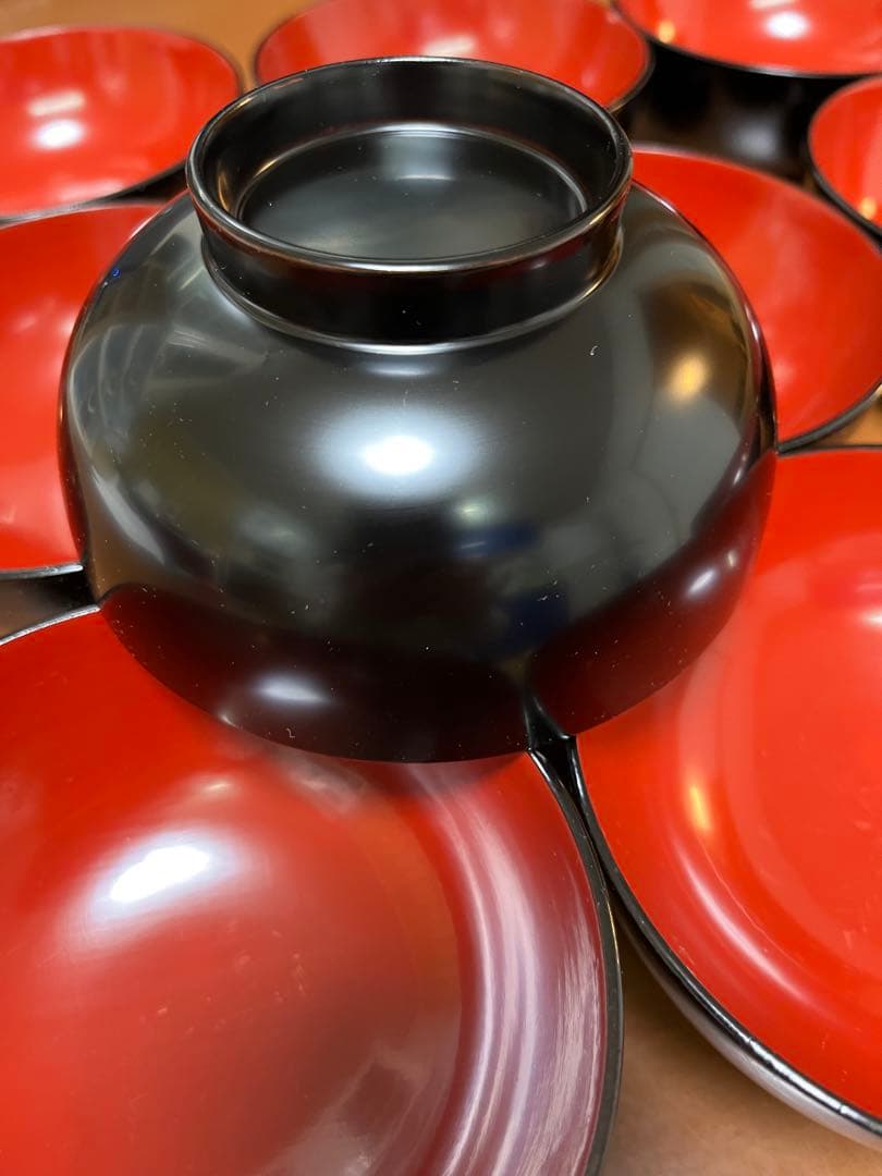 伝統工芸　川連漆器　お椀　10個