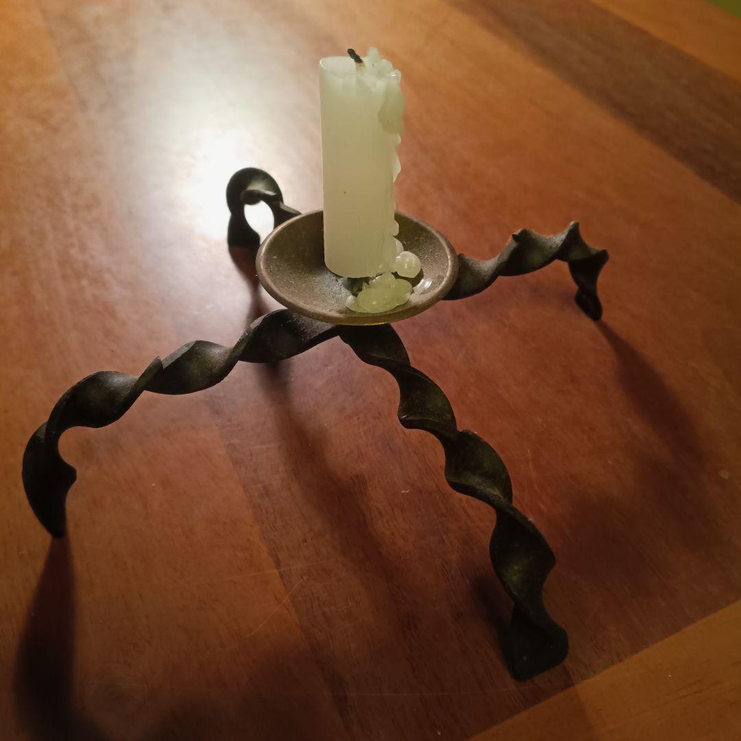 アンティーク ツイストデザイン キャンドルホルダー