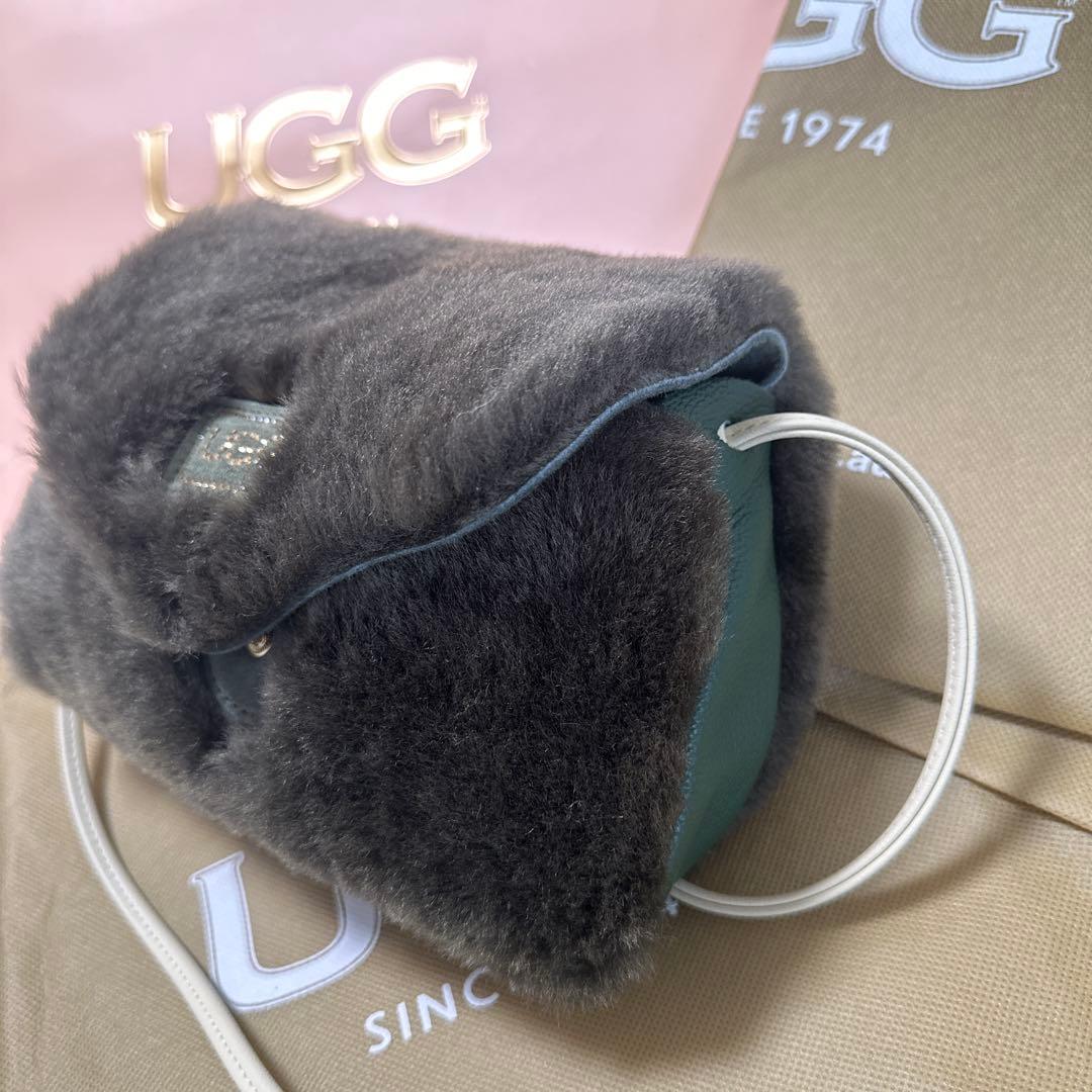 レアロゴ! 2WAYバッグ国内未入荷UGGシープスキンファーショルダーバッグ