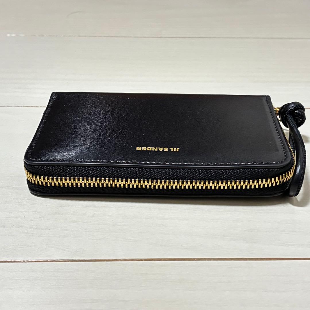 JIL SANDER ジルサンダー 二つ折り 財布 ウォレット ブラック