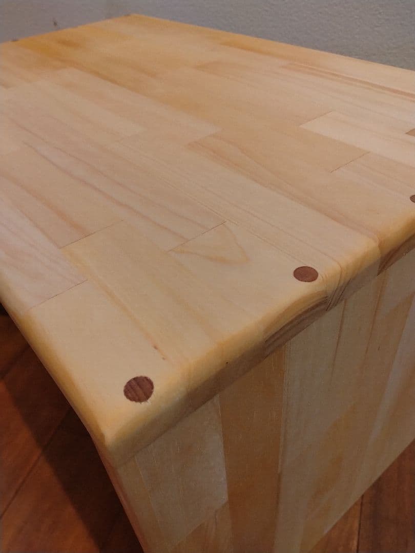 木製　ハンドメイド　オーダー　コの字　スツール　ベンチ　サイドテーブル　シェルフ