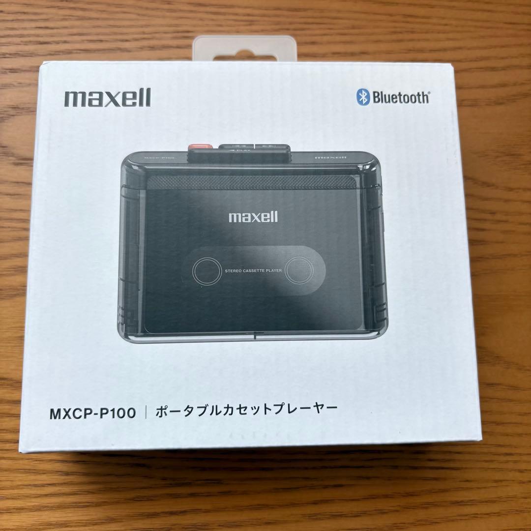 maxell ポータブルカセットプレーヤー ブラックMXCP-P100BK 新品