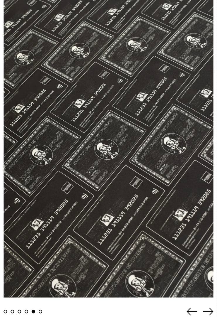 〈BREATH/ブレス〉BLACK CARD SILK SCARF 完売品