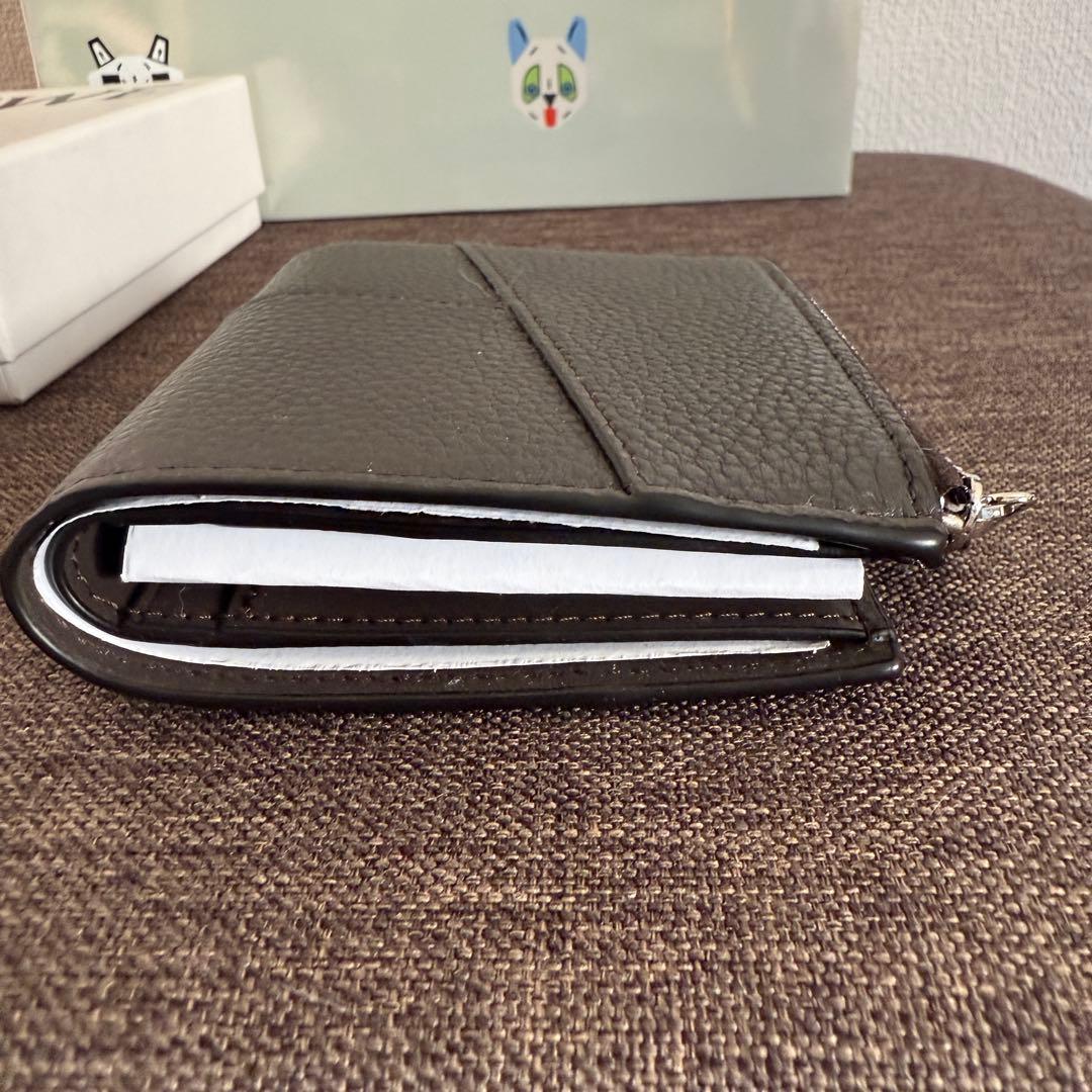 LOEWE ロエベ 二つ折り財布 パズル コンパクトジップウォレット グレー