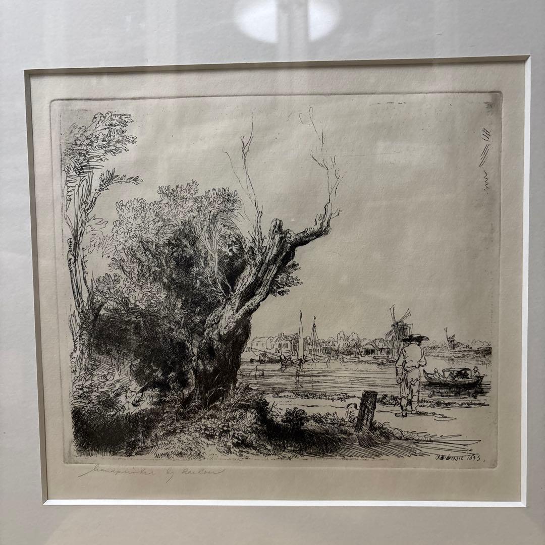 レンブラント銅版画復刻版「オンバル」