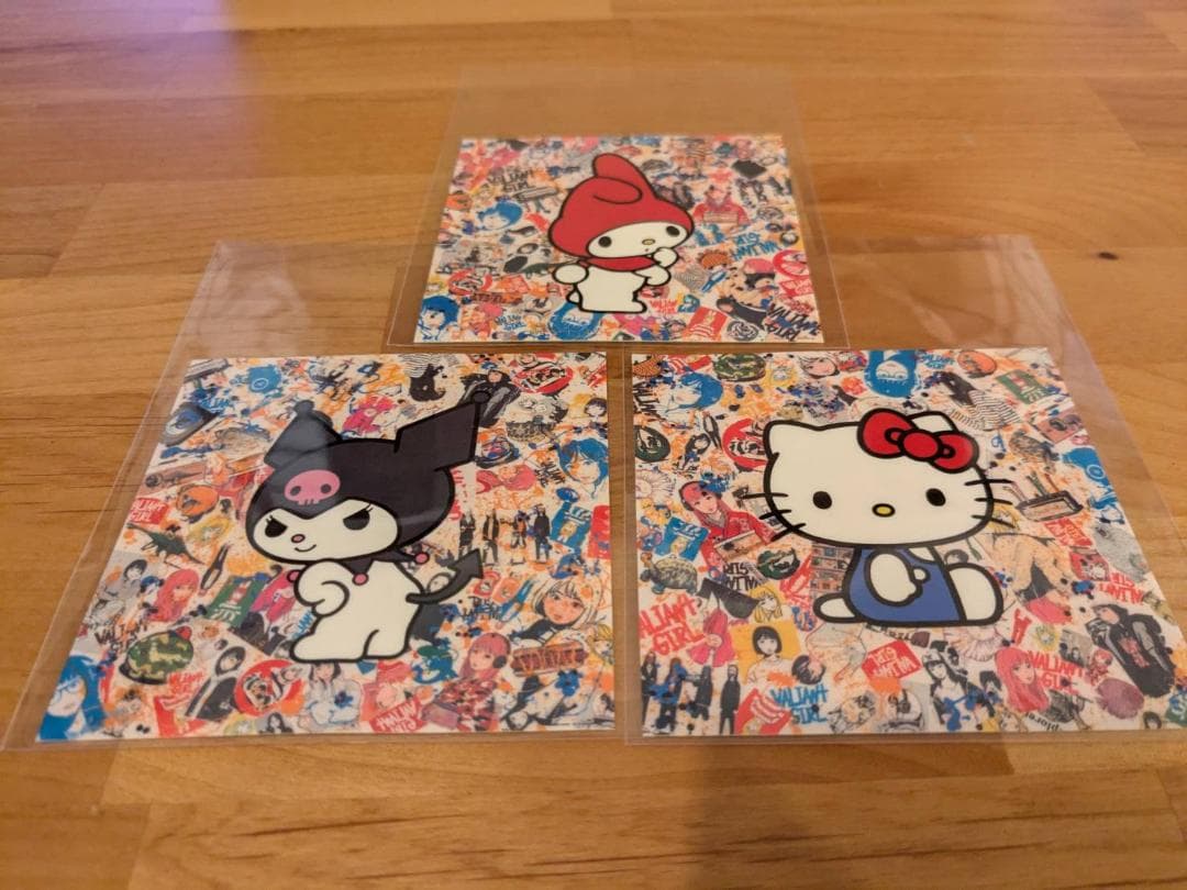 Backside works. × サンリオ ステッカー 9種類