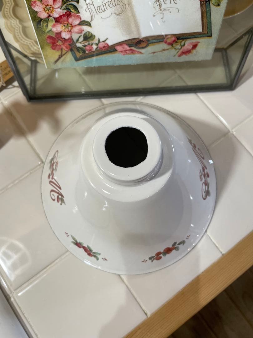 ◆「激レア」マニーロココホーローランプシェード