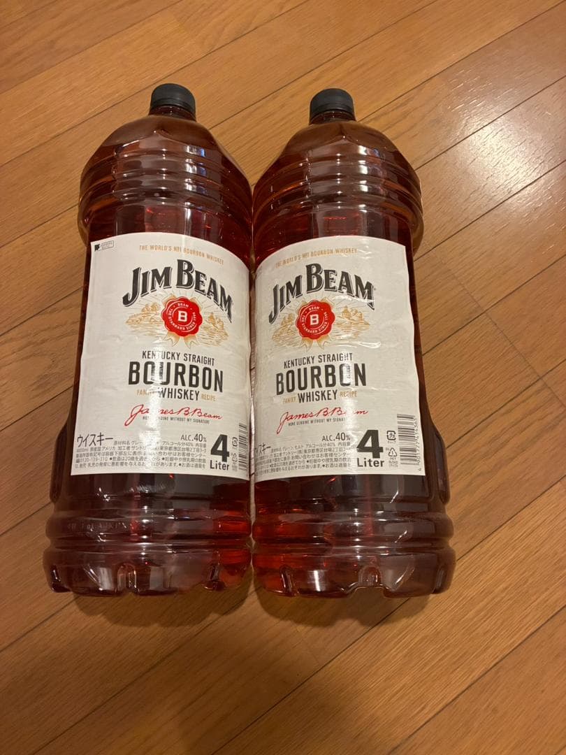 ジムビーム バーボン ウイスキー 大容量 4000ml 4L 2本