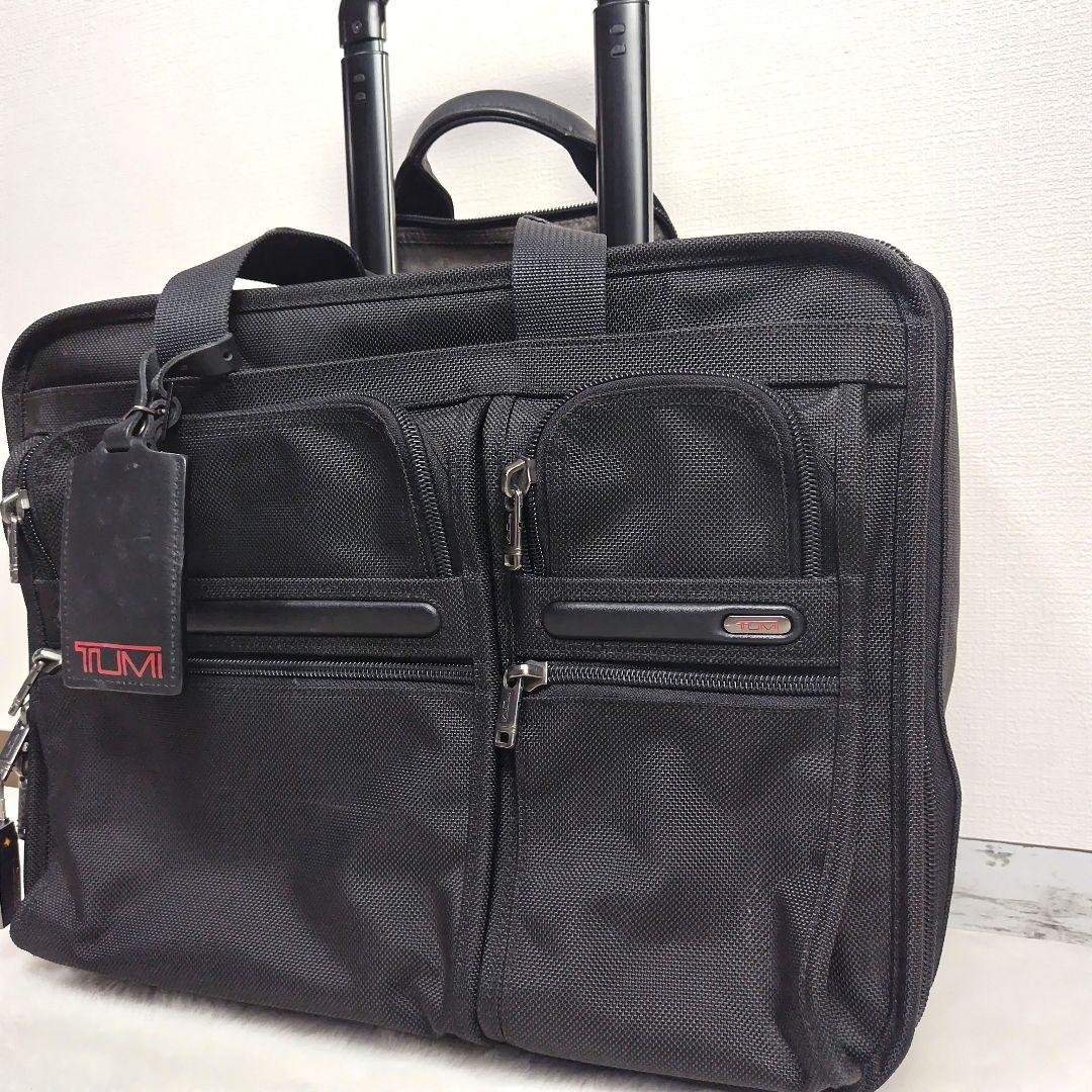 ✨美品✨TUMIキャリーケースALPHAビジネスキャリーパソコンケース、ポーチ付