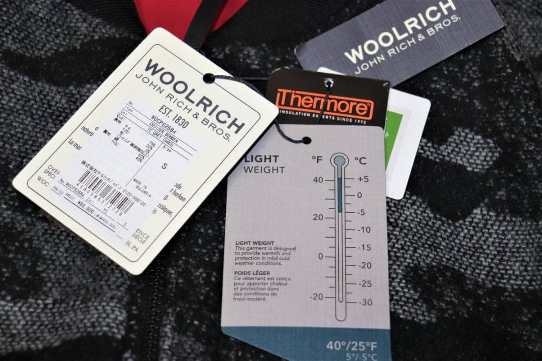 新品 WOOLRICH リバーシブルCRUISER BOMBER ジャケット 併