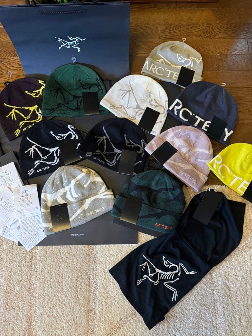 今期カナダ購入正規ARC’TERYX Grotto Toque Roseニット帽
