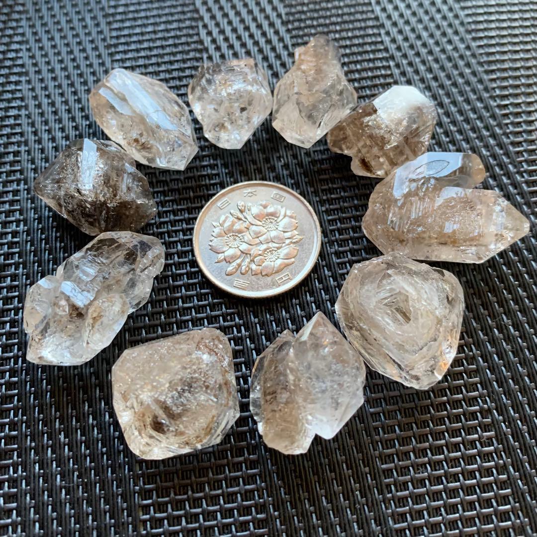 ペトロレアムクォーツ(特大)5個セットx-2/蛍光水晶