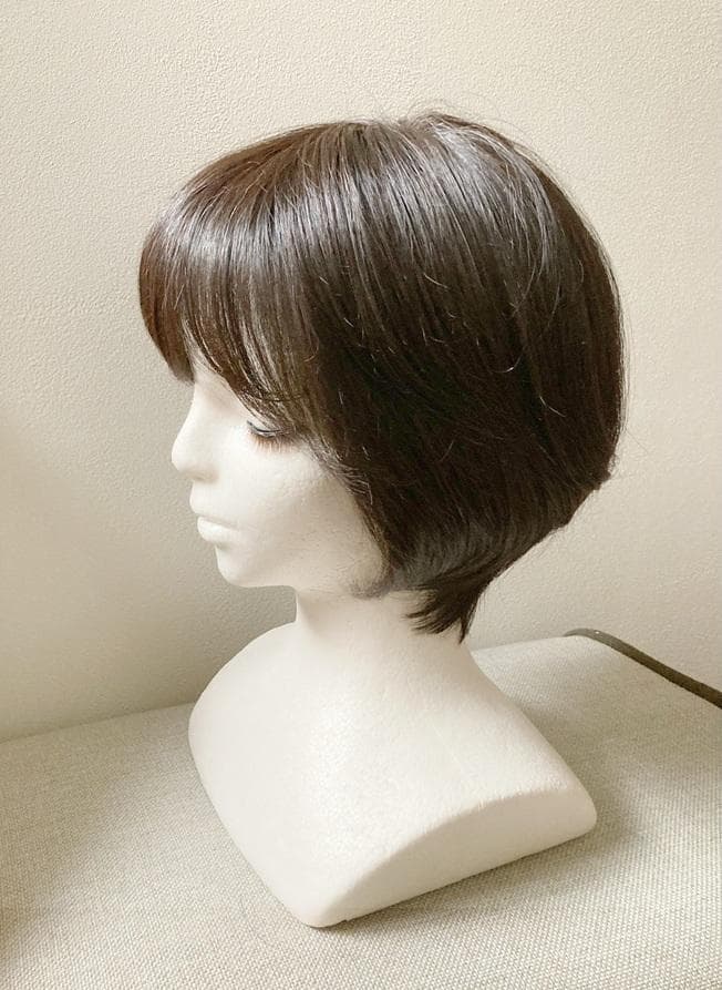 じゅん　マリブ　人毛MIX　医療用ウィッグ 　レイヤーショートボブ