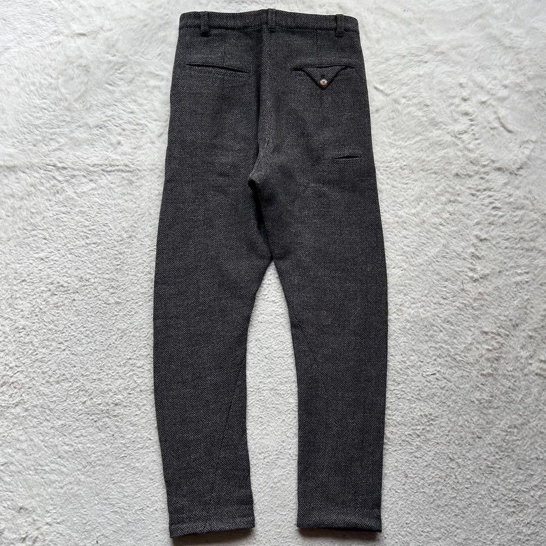 極美品✨ヴィヴィアンウエストウッドマン サルエルパンツ ヘリンボーン グレー S