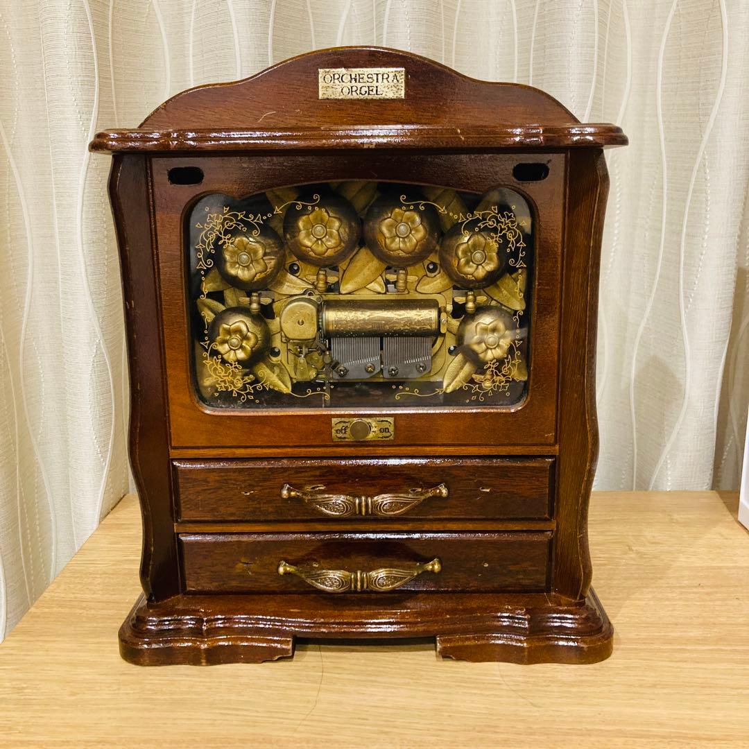 動作確認済　サンキョー　オルゴール　ジュエリーボックス　青きドナウ　アンティーク