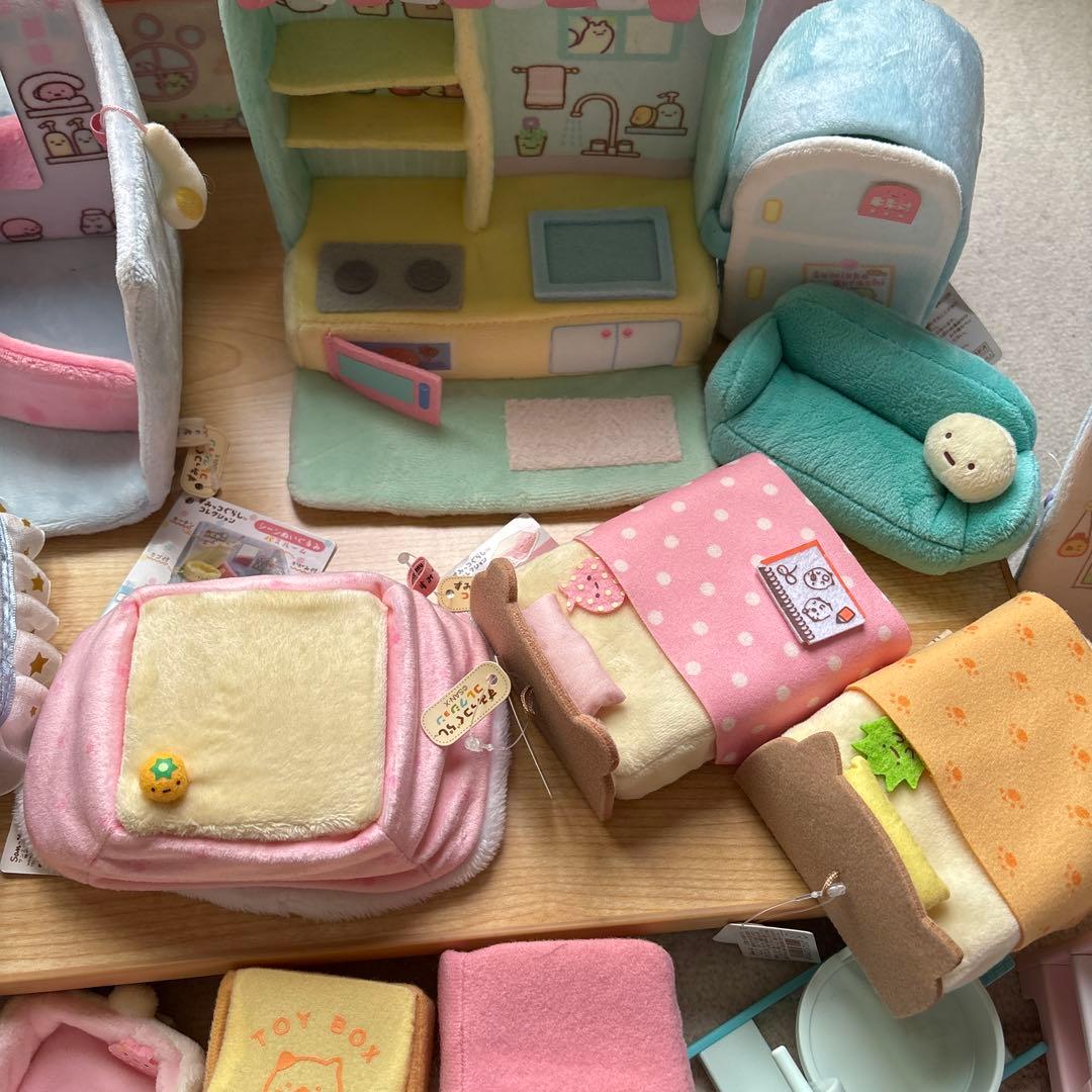 すみっコぐらし　てのりぬいぐるみ　まとめ売り　ベット　布団　こたつ