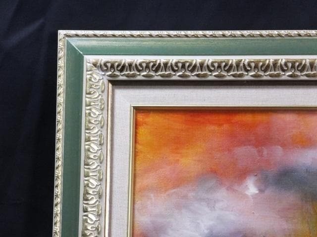 現代美術 田中拓馬　直筆サイン 『Another world』油彩 1205H