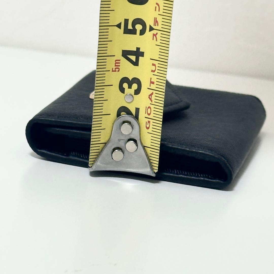 PRADA プラダ ロゴフラップ 二つ折り財布 サフィアーノレザー ブラック