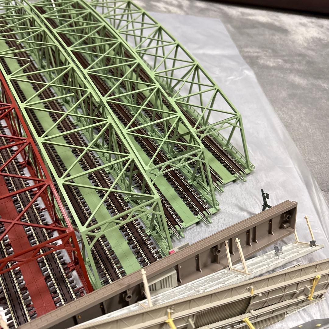［ジャンク］鉄道模型　Nゲージ　ストラクチャー　大型トラス橋他　大量　まとめ