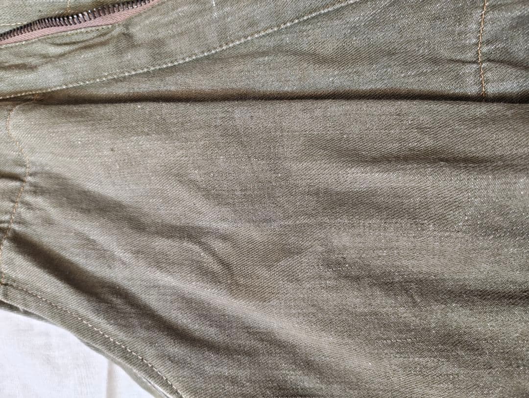 vintage イギリス軍 グリーンデニムベスト