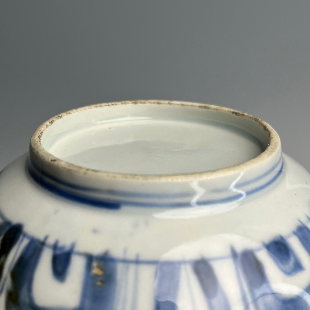 鹿紋鉢 古染付 明時代 中国美術 擺件 旧家 766+