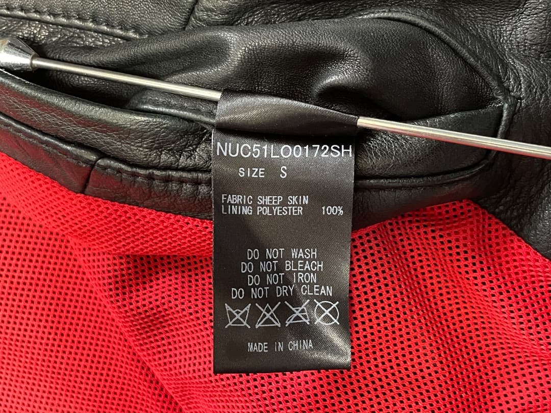 ナノユニバース シープスキン 羊革 シングス ライダースジャケット